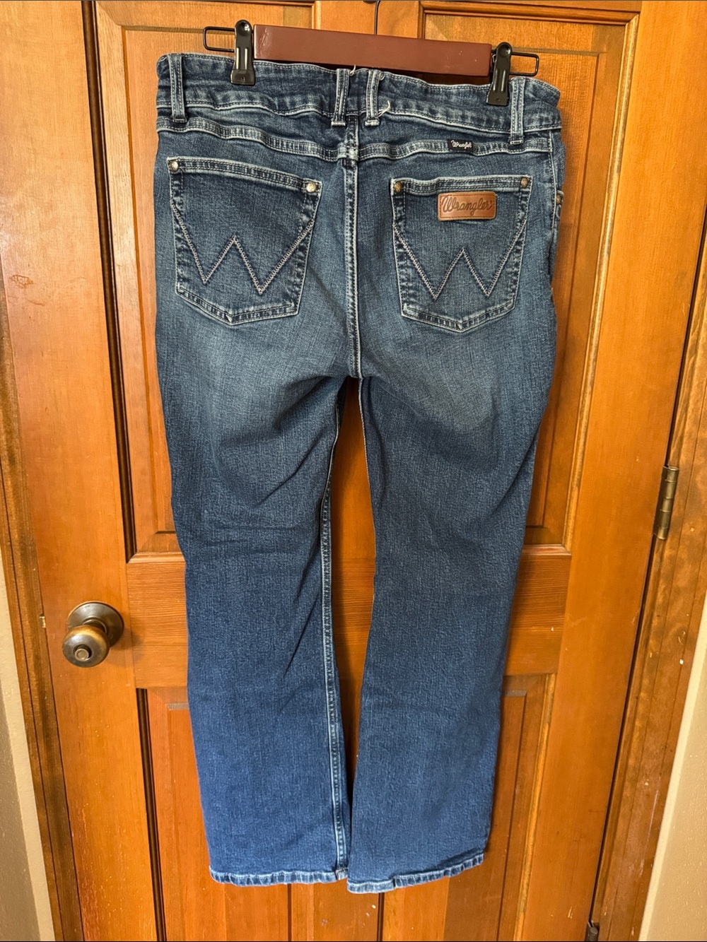 Wrangler Women’s Boot Cut Jeans - Dark Blue Denim